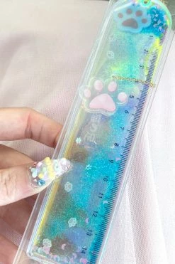 My Violet Paw Print Bookmark Ruler