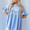 My Violet X JapanLa X Sanrio Cinnamoroll Blue Babydoll Dress New Arrivals