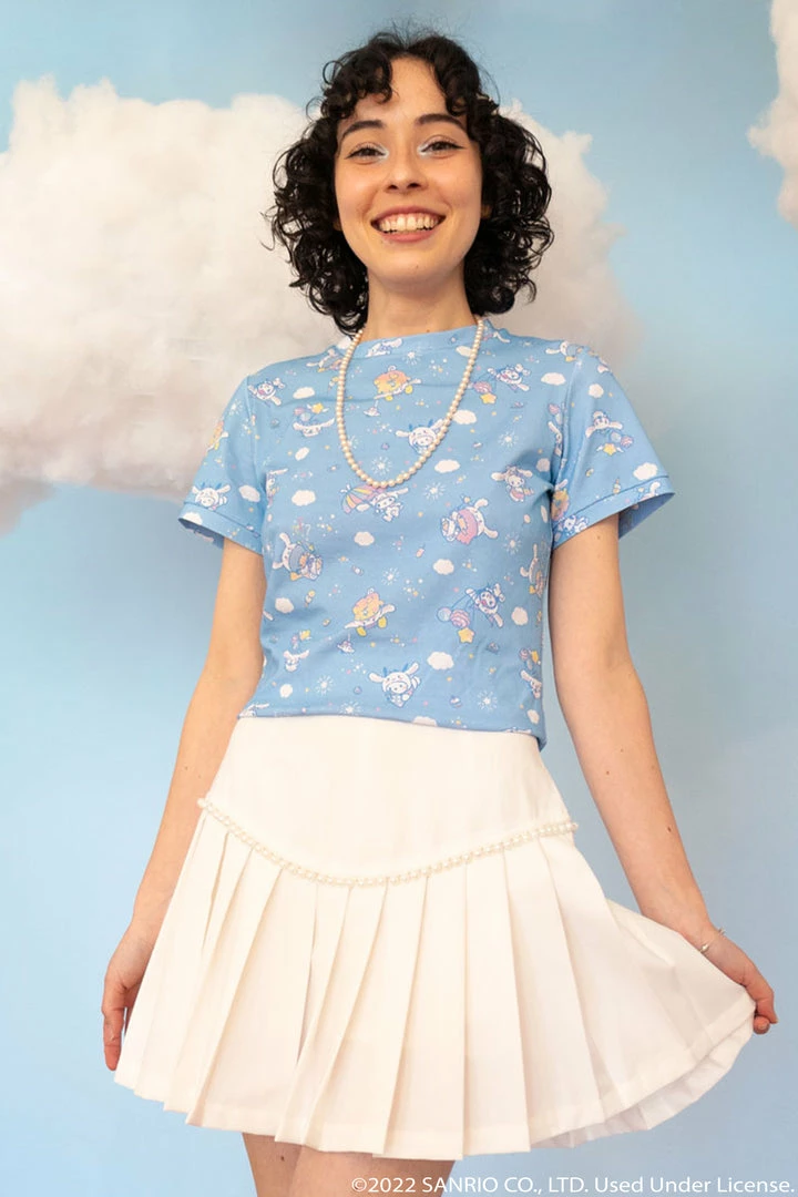 My Violet X JapanLA X Sanrio Cinnamoroll Birthday Party Crop Top - Sm Left!! MV Originals