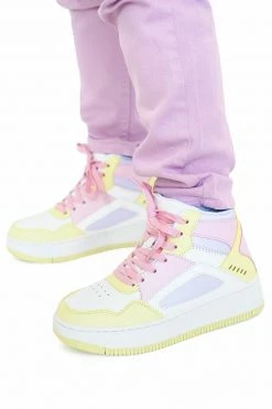 BERNESS Banana Color Block Hightop Sneakers- Size 5 Left! New Arrivals