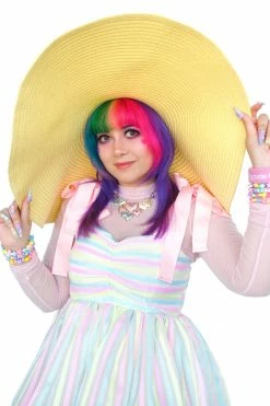 My Violet New Arrivals The Drama Oversized Sun Hat - Sunshine