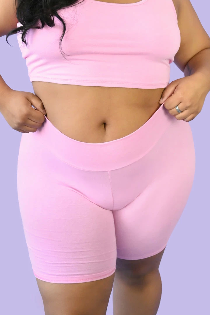 My Violet MV Originals Barbie Biker Shorts- Pink