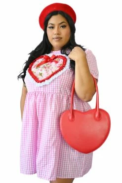 My Violet Red Hot Heart Bag New Arrivals