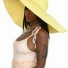 My Violet New Arrivals The Drama Oversized Sun Hat - Sunshine