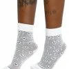 My Violet White Mesh Heart Socks New Arrivals