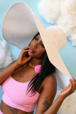 My Violet The Drama Oversized Sun Hat - Coconut New Arrivals