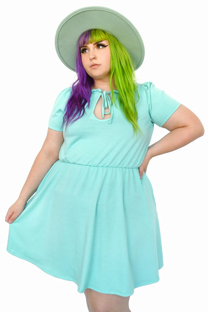 My Violet Tea Time Dress - Mint MV Originals