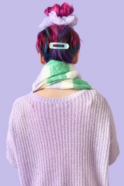 My Violet New Arrivals Cozy Stripe Oversized Scarf - Green