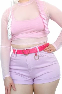 My Violet Denim Hot Shorts