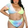 My Violet Swim Candy Prism Tie-Dye Bikini Set