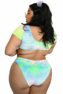 My Violet Swim Candy Prism Tie-Dye Bikini Set