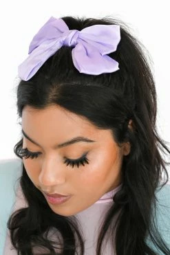 My Violet New Arrivals Satin Bow - Lavender