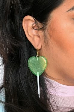 My Violet Heart Lollipop Earrings