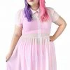 My Violet Courtney Mesh Babydoll Dress - Ballet Pink MV Originals