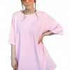 My Violet Petal Pink Oversized Tshirt Dress
