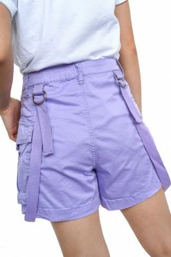 My Violet Suspended Cargo Shorts - Lavender New Arrivals