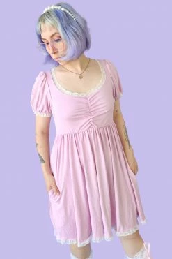 My Violet Lullaby Babydoll Dress