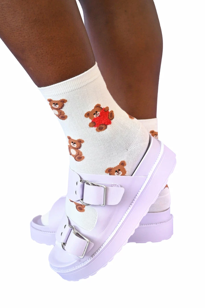 My Violet New Arrivals Teddy Bear Socks