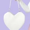 My Violet White Heart Crossbody Bag
