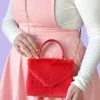 My Violet New Arrivals Fuzzy Red Letter Bag