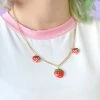 My Violet Strawberry Cream Necklace