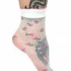 My Violet Sheer White Tulip Socks New Arrivals