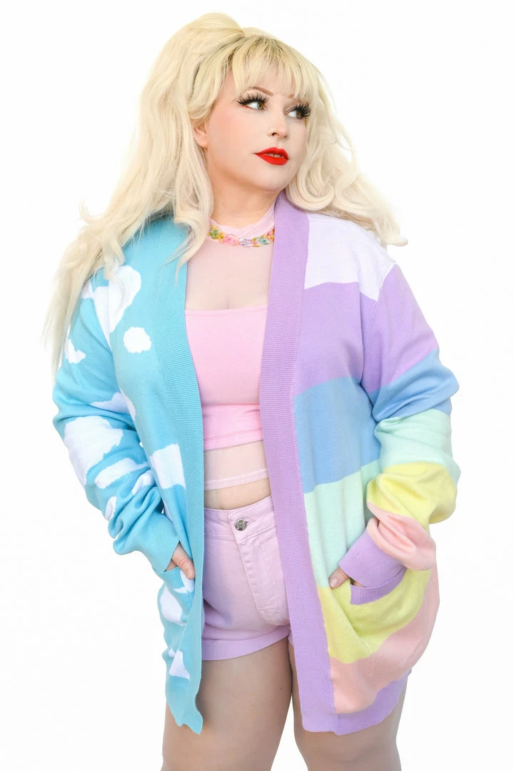 My Violet MV Originals Rainbow Skies Split Cardigan