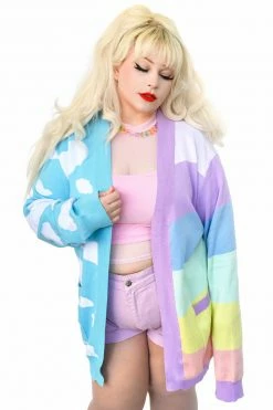 My Violet MV Originals Rainbow Skies Split Cardigan