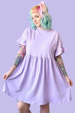 My Violet Khloe Babydoll Dress - Lavender