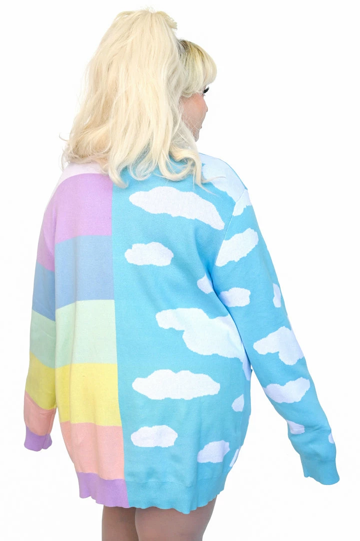 My Violet MV Originals Rainbow Skies Split Cardigan