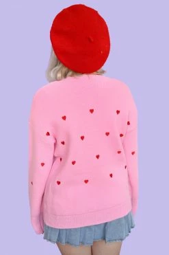 My Violet Petit Heart Sweater New Arrivals