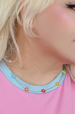 My Violet New Arrivals Flower Garden Beaded Necklace