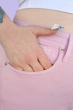 My Violet Wide Leg Mom Jeans - Mint MV Originals