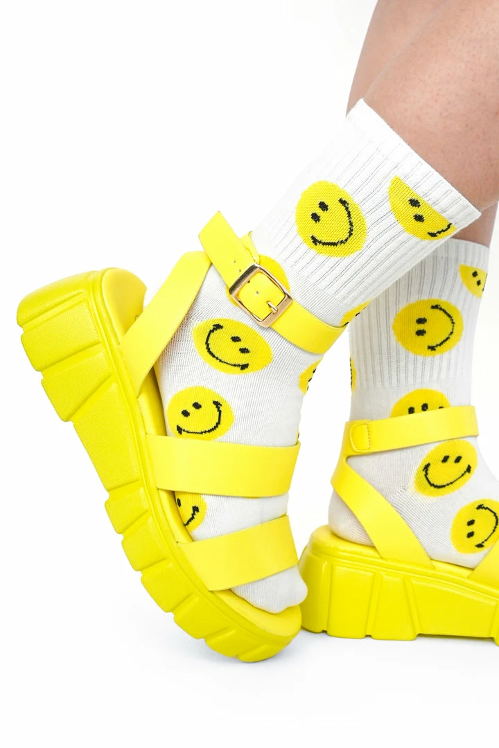 My Violet Lemon Wedge Sandals