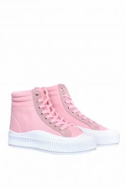 BERNESS New Arrivals Chunky Canvas High Tops - Pink