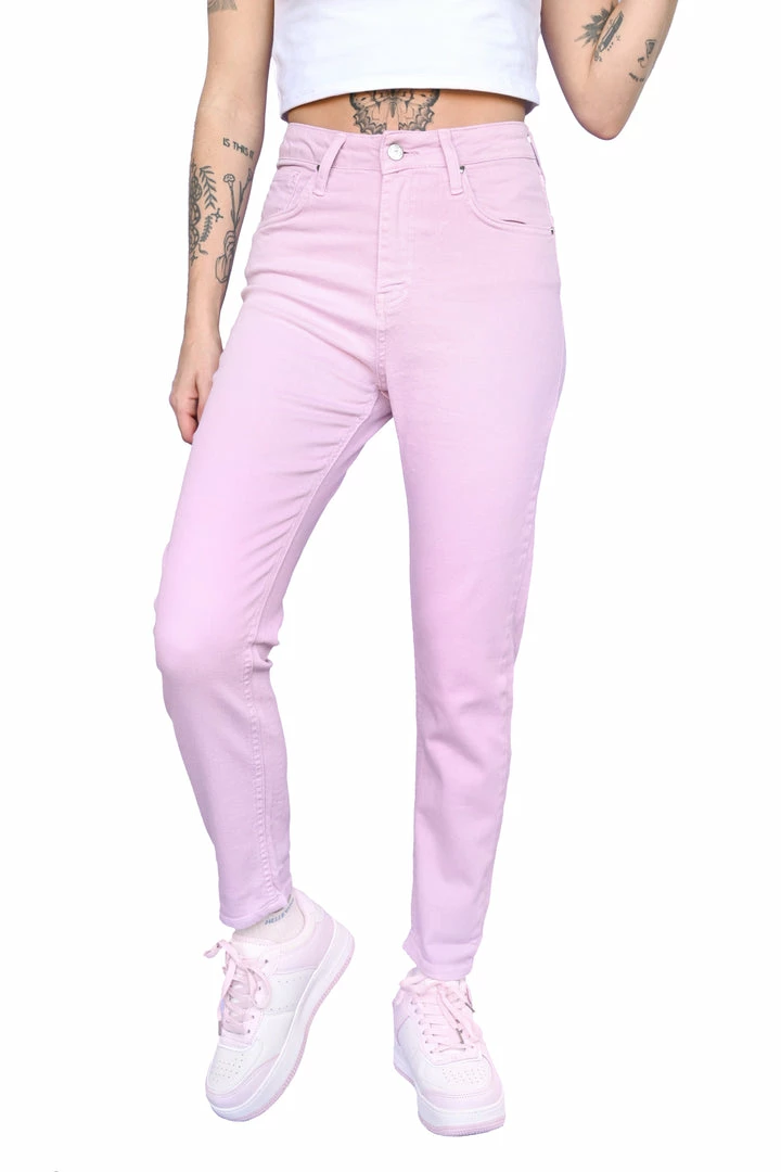 My Violet Skinny Mom Jeans - Lilac