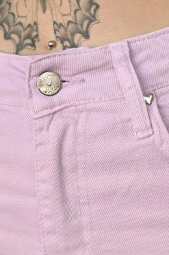 My Violet MV Originals Wide Leg Mom Jeans - Lilac