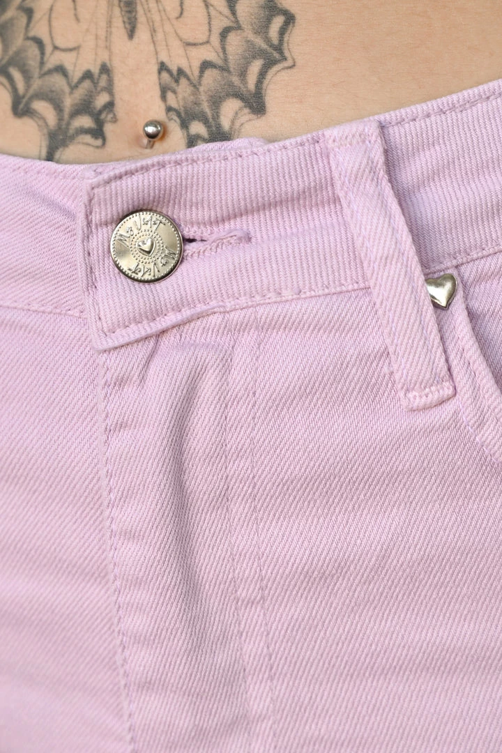 My Violet Wide Leg Mom Jeans - Mint MV Originals