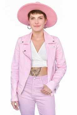 My Violet Pink Denim Jacket MV Originals