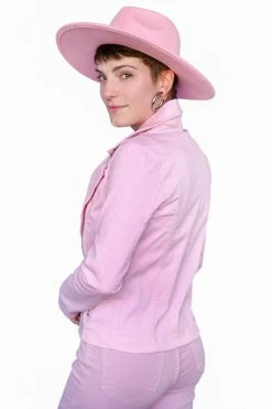 My Violet Pink Denim Jacket MV Originals