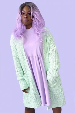 Sweet Generis Sweet Macaron Long Cardigan - Mint New Arrivals