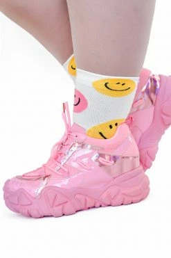 My Violet Footwear Bubblegum Pop Pink Elevated Sneakers