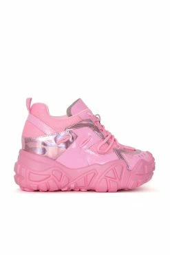 My Violet Footwear Bubblegum Pop Pink Elevated Sneakers