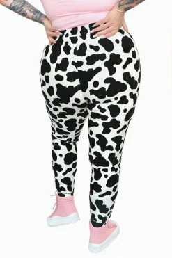 My Violet Cow Print Joggers New Arrivals