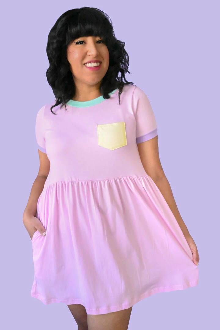 My Violet MV Originals Cadoodle T-shirt Dress - Pink