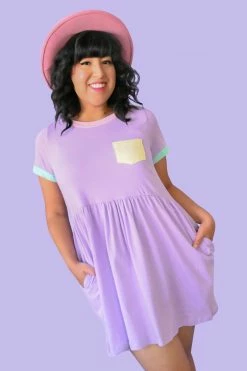 My Violet Cadoodle T-shirt Dress - Lavender MV Originals