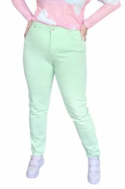 My Violet MV Originals Skinny Mom Jeans - Mint