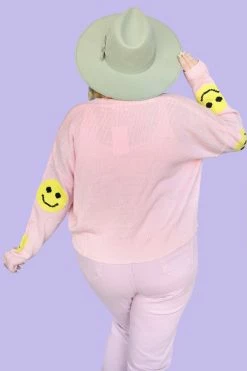 My Violet Smiley Cardigan New Arrivals