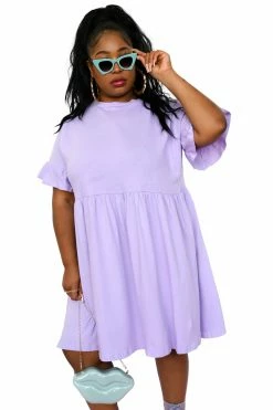 My Violet Khloe Babydoll Dress - Lavender