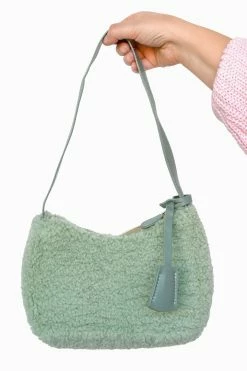 My Violet New Arrivals Fluffy Angel Shoulder Bag - Mint